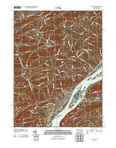 Dalmatia Pennsylvania Historical topographic map, 1:24000 scale, 7.5 X 7.5 Minute, Year 2010
