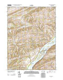 Dalmatia Pennsylvania Historical topographic map, 1:24000 scale, 7.5 X 7.5 Minute, Year 2013