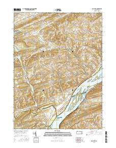 Dalmatia Pennsylvania Current topographic map, 1:24000 scale, 7.5 X 7.5 Minute, Year 2016