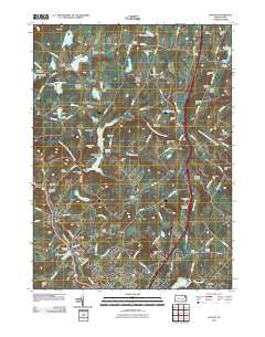 Dalton Pennsylvania Historical topographic map, 1:24000 scale, 7.5 X 7.5 Minute, Year 2010