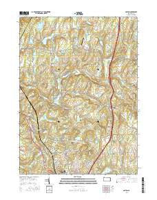 Dalton Pennsylvania Current topographic map, 1:24000 scale, 7.5 X 7.5 Minute, Year 2016