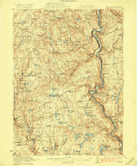 Damascus Pennsylvania Historical topographic map, 1:62500 scale, 15 X 15 Minute, Year 1923