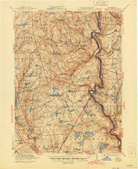 Damascus Pennsylvania Historical topographic map, 1:62500 scale, 15 X 15 Minute, Year 1923