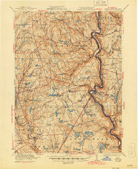 Damascus Pennsylvania Historical topographic map, 1:62500 scale, 15 X 15 Minute, Year 1923