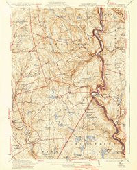 Damascus Pennsylvania Historical topographic map, 1:62500 scale, 15 X 15 Minute, Year 1923