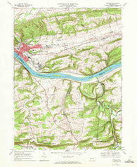 Danville Pennsylvania Historical topographic map, 1:24000 scale, 7.5 X 7.5 Minute, Year 1969