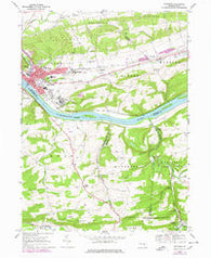 Danville Pennsylvania Historical topographic map, 1:24000 scale, 7.5 X 7.5 Minute, Year 1969