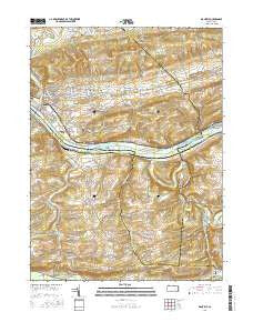 Danville Pennsylvania Current topographic map, 1:24000 scale, 7.5 X 7.5 Minute, Year 2016