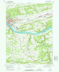 Danville Pennsylvania Historical topographic map, 1:24000 scale, 7.5 X 7.5 Minute, Year 1969