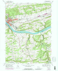 Danville Pennsylvania Historical topographic map, 1:24000 scale, 7.5 X 7.5 Minute, Year 1969