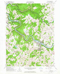 Dawson Pennsylvania Historical topographic map, 1:24000 scale, 7.5 X 7.5 Minute, Year 1964