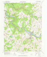 Dawson Pennsylvania Historical topographic map, 1:24000 scale, 7.5 X 7.5 Minute, Year 1964