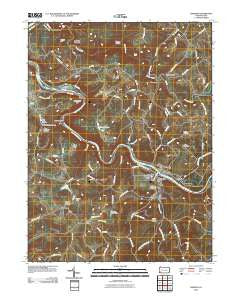 Dawson Pennsylvania Historical topographic map, 1:24000 scale, 7.5 X 7.5 Minute, Year 2010