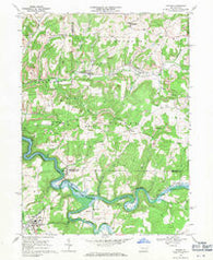 Dayton Pennsylvania Historical topographic map, 1:24000 scale, 7.5 X 7.5 Minute, Year 1968