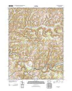 Dayton Pennsylvania Historical topographic map, 1:24000 scale, 7.5 X 7.5 Minute, Year 2013