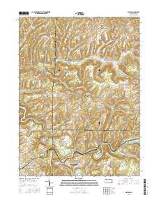 Dayton Pennsylvania Current topographic map, 1:24000 scale, 7.5 X 7.5 Minute, Year 2016