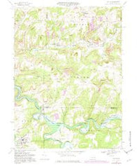 Dayton Pennsylvania Historical topographic map, 1:24000 scale, 7.5 X 7.5 Minute, Year 1968