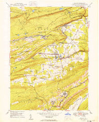 Delano Pennsylvania Historical topographic map, 1:24000 scale, 7.5 X 7.5 Minute, Year 1949