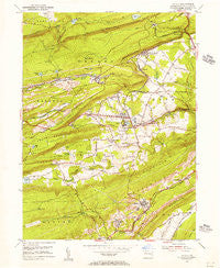 Delano Pennsylvania Historical topographic map, 1:24000 scale, 7.5 X 7.5 Minute, Year 1954