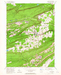 Delano Pennsylvania Historical topographic map, 1:24000 scale, 7.5 X 7.5 Minute, Year 1954