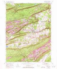 Delano Pennsylvania Historical topographic map, 1:24000 scale, 7.5 X 7.5 Minute, Year 1954