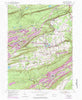 Delano Pennsylvania Historical topographic map, 1:24000 scale, 7.5 X 7.5 Minute, Year 1954
