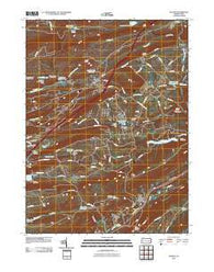 Delano Pennsylvania Historical topographic map, 1:24000 scale, 7.5 X 7.5 Minute, Year 2010