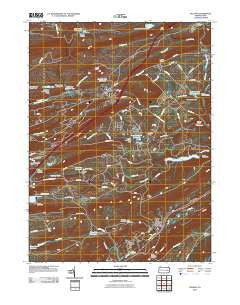 Delano Pennsylvania Historical topographic map, 1:24000 scale, 7.5 X 7.5 Minute, Year 2010