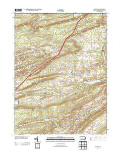 Delano Pennsylvania Historical topographic map, 1:24000 scale, 7.5 X 7.5 Minute, Year 2013