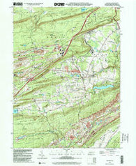 Delano Pennsylvania Historical topographic map, 1:24000 scale, 7.5 X 7.5 Minute, Year 1999