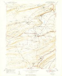 Delano Pennsylvania Historical topographic map, 1:24000 scale, 7.5 X 7.5 Minute, Year 1949