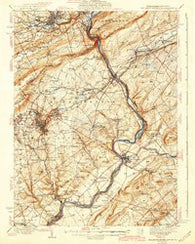 Delaware Water Gap Pennsylvania Historical topographic map, 1:62500 scale, 15 X 15 Minute, Year 1942