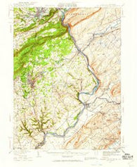 Delaware Water Gap Pennsylvania Historical topographic map, 1:62500 scale, 15 X 15 Minute, Year 1936