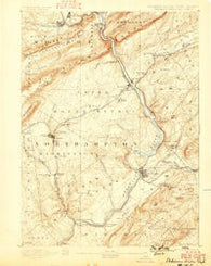 Delaware Water Gap Pennsylvania Historical topographic map, 1:62500 scale, 15 X 15 Minute, Year 1893