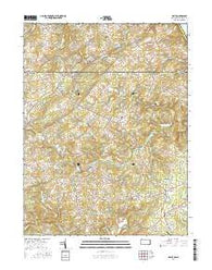 Delta Pennsylvania Current topographic map, 1:24000 scale, 7.5 X 7.5 Minute, Year 2016