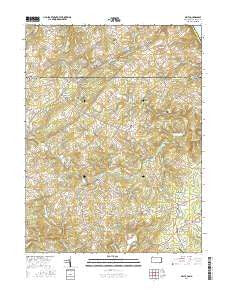 Delta Pennsylvania Current topographic map, 1:24000 scale, 7.5 X 7.5 Minute, Year 2016