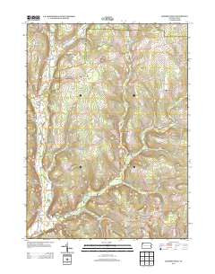 Dempseytown Pennsylvania Historical topographic map, 1:24000 scale, 7.5 X 7.5 Minute, Year 2013