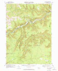 Dents Run Pennsylvania Historical topographic map, 1:24000 scale, 7.5 X 7.5 Minute, Year 1969