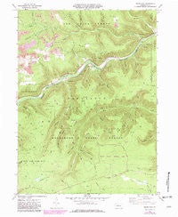 Dents Run Pennsylvania Historical topographic map, 1:24000 scale, 7.5 X 7.5 Minute, Year 1969