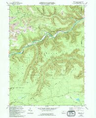 Dents Run Pennsylvania Historical topographic map, 1:24000 scale, 7.5 X 7.5 Minute, Year 1969