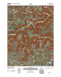 Dents Run Pennsylvania Historical topographic map, 1:24000 scale, 7.5 X 7.5 Minute, Year 2010