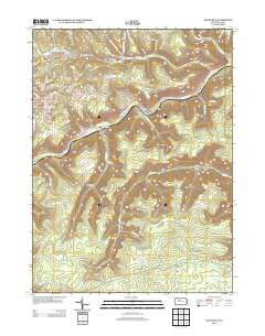 Dents Run Pennsylvania Historical topographic map, 1:24000 scale, 7.5 X 7.5 Minute, Year 2013