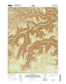 Dents Run Pennsylvania Current topographic map, 1:24000 scale, 7.5 X 7.5 Minute, Year 2016