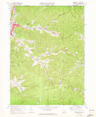 Derricks City Pennsylvania Historical topographic map, 1:24000 scale, 7.5 X 7.5 Minute, Year 1969