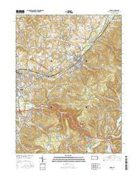 Derry Pennsylvania Current topographic map, 1:24000 scale, 7.5 X 7.5 Minute, Year 2016