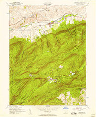 Dickinson Pennsylvania Historical topographic map, 1:24000 scale, 7.5 X 7.5 Minute, Year 1952