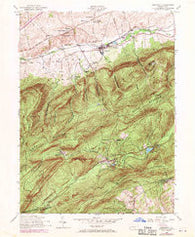 Dickinson Pennsylvania Historical topographic map, 1:24000 scale, 7.5 X 7.5 Minute, Year 1952