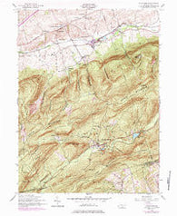 Dickinson Pennsylvania Historical topographic map, 1:24000 scale, 7.5 X 7.5 Minute, Year 1952