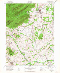 Dillsburg Pennsylvania Historical topographic map, 1:24000 scale, 7.5 X 7.5 Minute, Year 1952