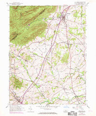 Dillsburg Pennsylvania Historical topographic map, 1:24000 scale, 7.5 X 7.5 Minute, Year 1952